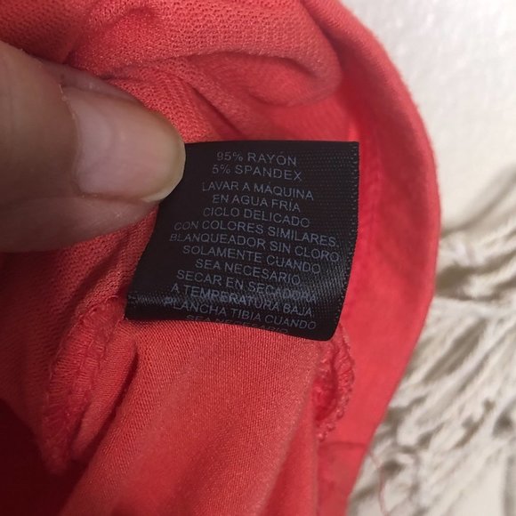 INC International Concepts Coral Jersey Front Twist Sleeveless Top S - Picture 5 of 8